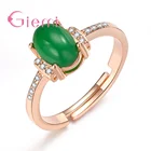 Новое поступление, высокое качество, Подарок на годовщину для мама, жена, большой зеленый камень, блестящий кристалл, красивая свадебная помолвка, ювелирные изделия