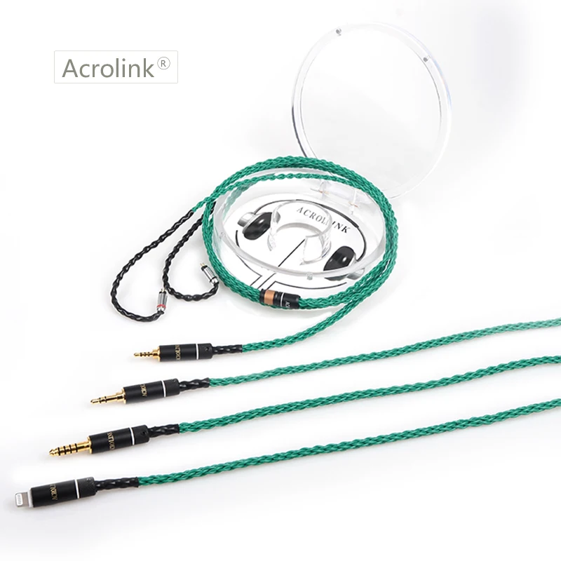 Acrolink 1 2 Высокое качество 8 ядер улучшенные посеребренные наушники с 0 78 мм