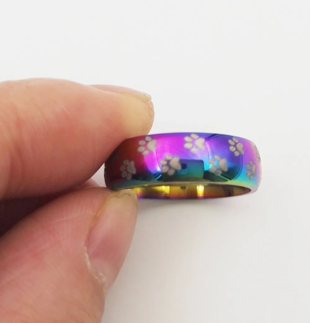 Мода 6 мм широкий гей ювелирные изделия кольцо наборы для ухода за кожей партии с