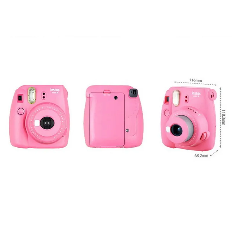 Fujifilm пять цветов Instax Mini 9 камера мгновенная фото всплывающие линзы Авто замеры