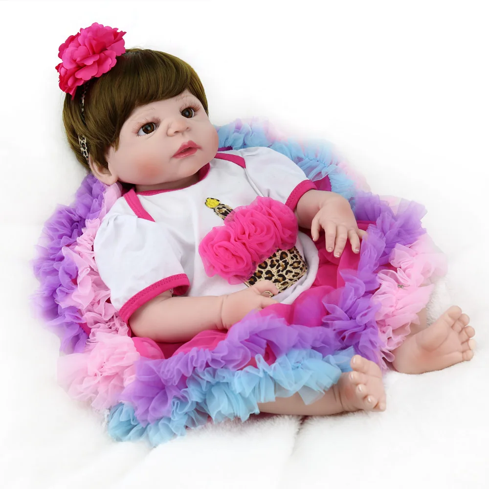 

Силиконовые куклы для новорожденных 22 "55 см bebe girl reborn baby dolls креативные Детские Подарочные игрушки куклы real alive bonecas
