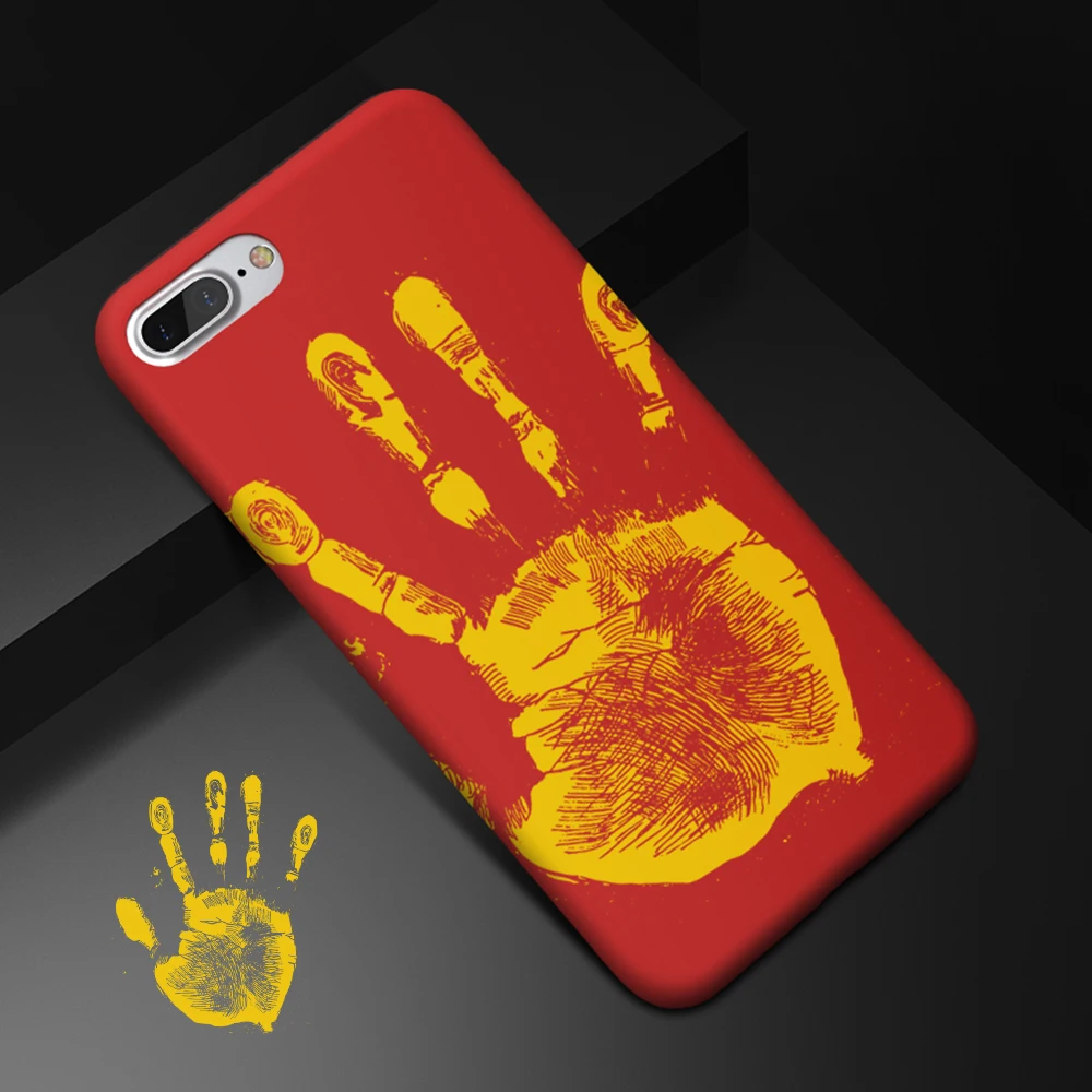 Для iPhone 6 Чехол kisscase новые Термальность индукции силиконовый Вернуться ТПУ