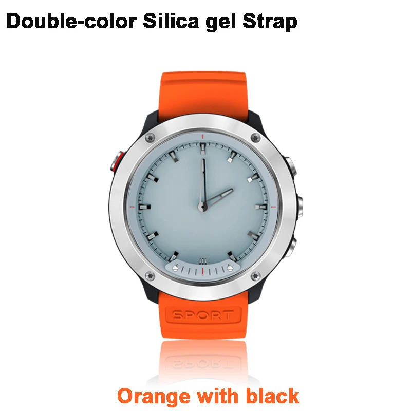 Orange with Black M5 Смарт-часы мужские IP68 Водонепроницаемый Прозрачный экран монитор сердечного ритма часы из нержавеющей стали смарт-браслет для IOS Android - Цвет: Orange with Black