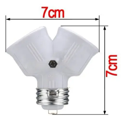 Новая горячая распродажа продвижение 2x ADAPTATEUR DOUILLE E27 VERS DOUBLE VIS DEVIENT BAILLONNETTE Convertisseu |