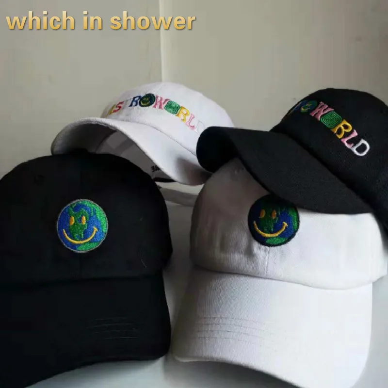 

Fashion The Rapper Dad Hat For Women Cotton Adjustable Unisex Baseball Cap Earth Smile Face Snapback Hat Cap dropship