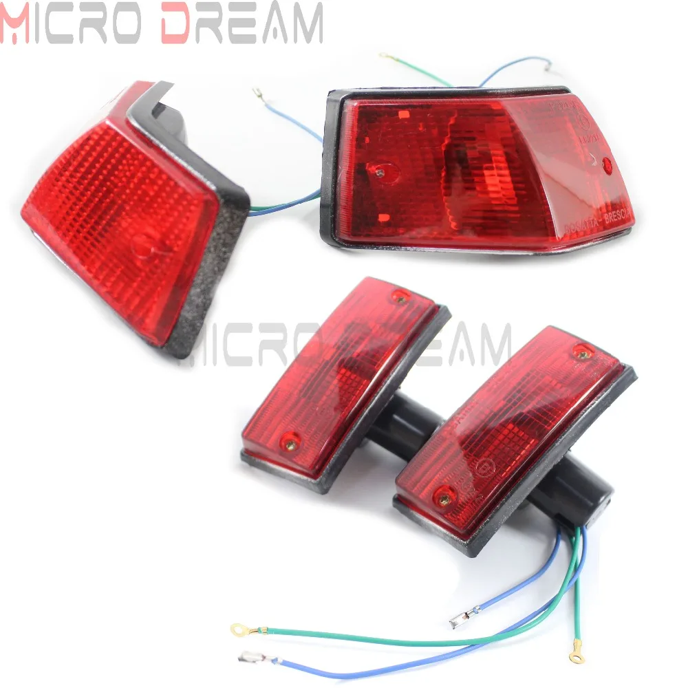 4x красная Передняя и задняя лампа мигалка указатель поворота для Vespa P PX VSX VNX