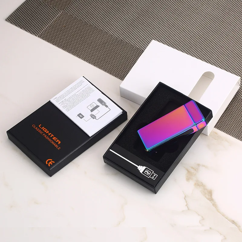 Новый отпечаток пальца Индукционная касания двойные дуги Usb зарядка плазменная