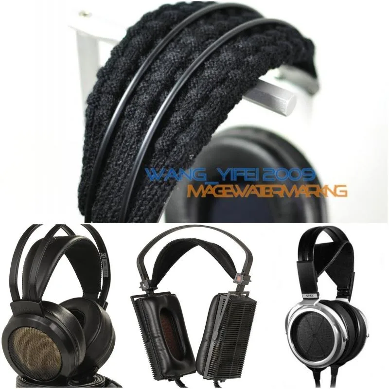 Широкая повязка на голову из чистой шерсти подушка для STAX SR 507 407 307 207