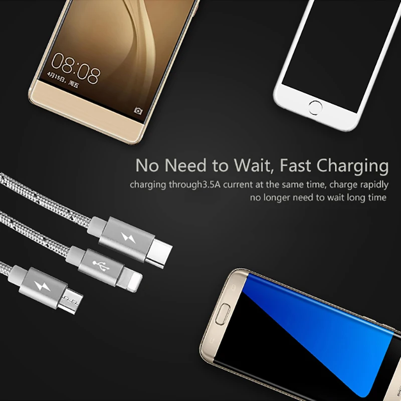 Llano Тип usb C кабель type-c функцией быстрой зарядки type-C для передачи данных Шнур