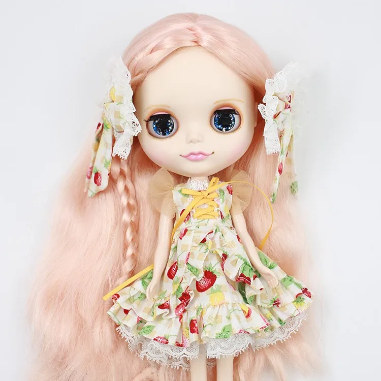 Blyth кукла ледяное соединение тела bjd платье бабочка узел юбка костюм