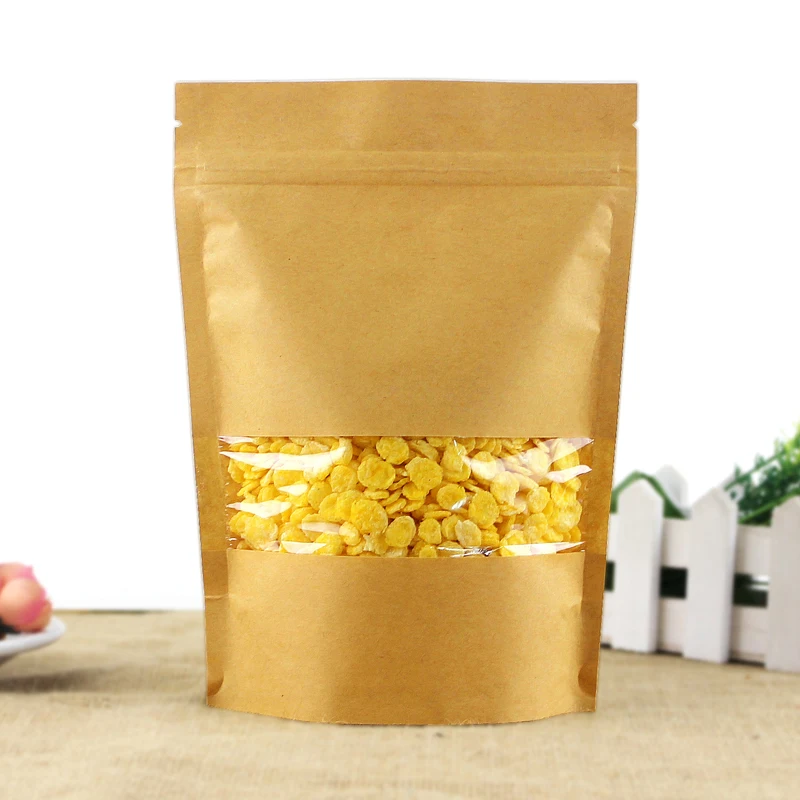 Пакеты из крафт бумаги с замком на молнии 100 шт.|bag free|bags withbag with window |