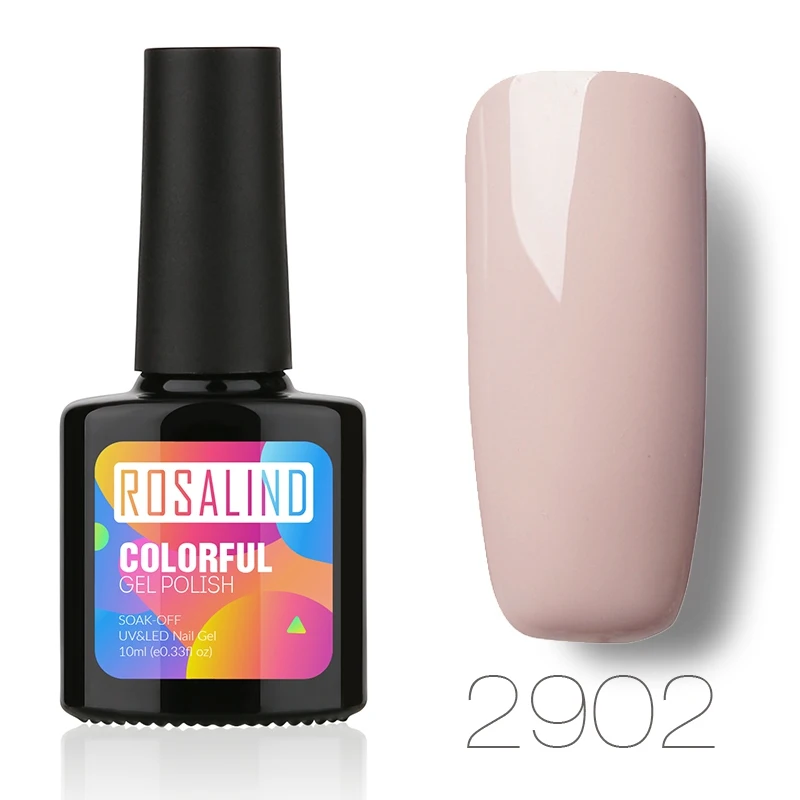 2902 Гель ROSALIND 1S 10 мл оранжевый цвет серия Гель-лак для ногтей верхнее Базовое покрытие маникюрный набор УФ светодиодный Профессиональный Гель-лак - Цвет: 2902