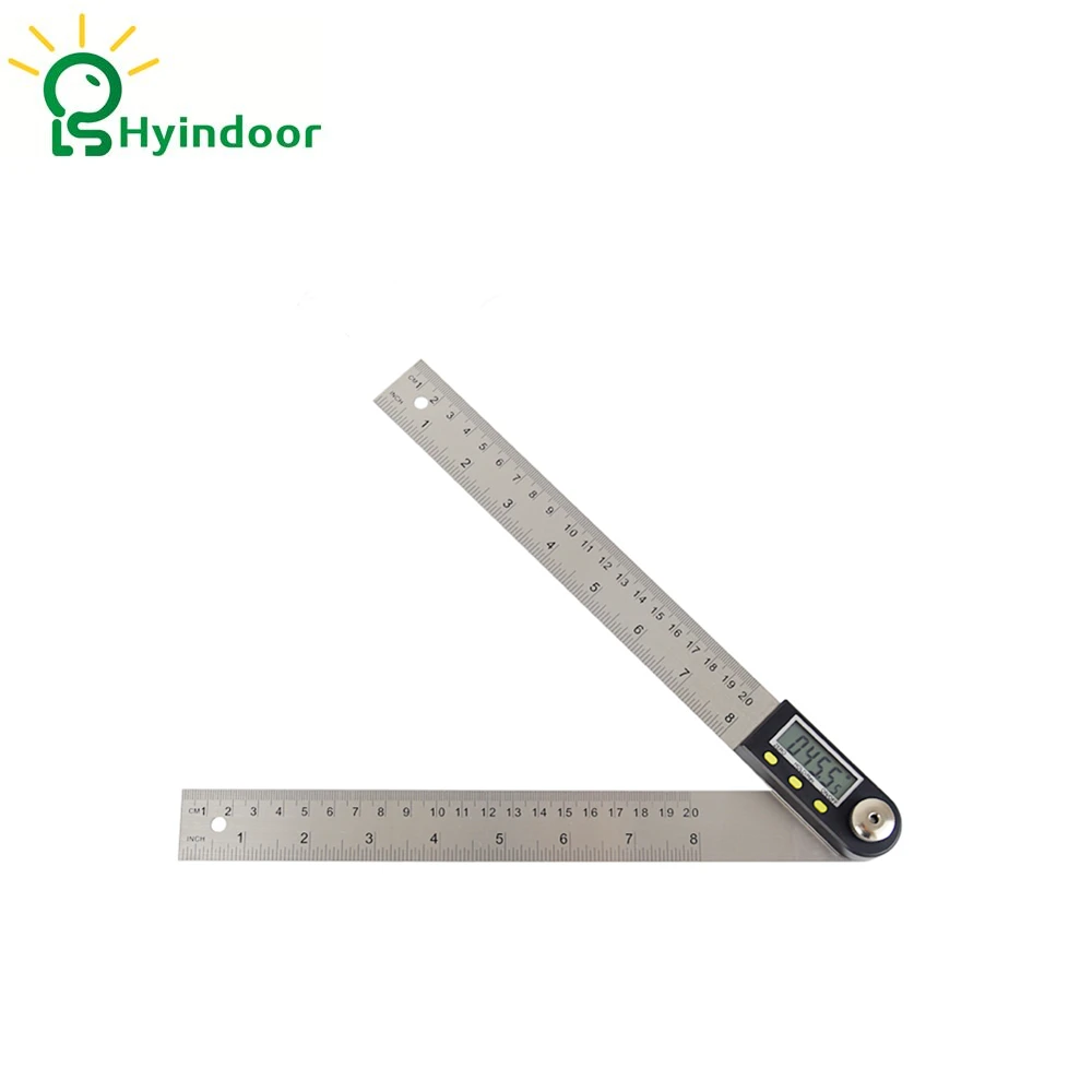 200 мм Цифровой угломер Гониометр ЖК дисплей цифровой метр транспортир линейка