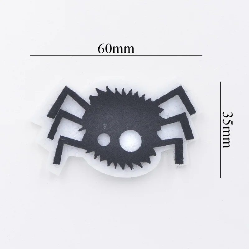 6 см Хэллоуин мультфильм паук аппликации нетканые ткани ватные патчи для