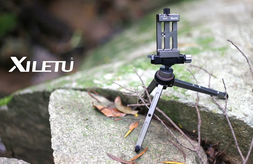 XILETU XT-15+ BS-1 миниатюрная шаровая Головка с подставкой для телефона Легкий настольный мини-штатив для смартфона DSLR камеры с большим подшипником