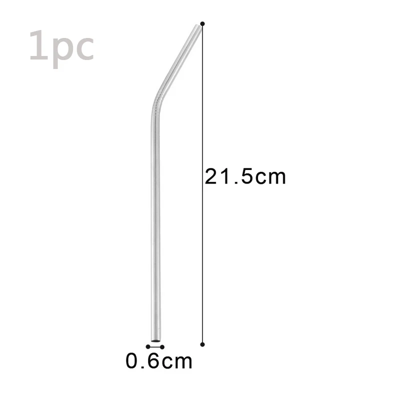 1pc bend straw A Hoomall 4 шт./компл. 304 Нержавеющая сталь столовый сервиз западные столовые приборы комплект Ножи Кухня Посуда Столовые приборы; Прямая поставка - Цвет: 1pc bend straw A