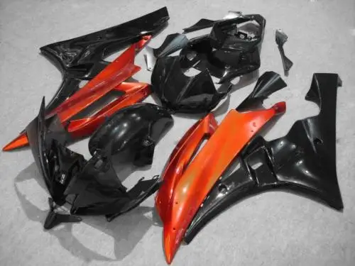 Набор обтекателей для YAMAHA YZFR6 06 07 YZF R6 2006 2007 YZF600 yzfr6 красно глянцевый черный набор + 7