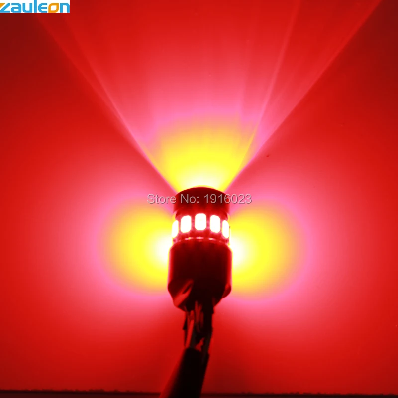 Zauleon 2 шт. T20 7440 7443 16SMD светодиодный 5730 W21W W21/5 Вт двойная нить красный остановка