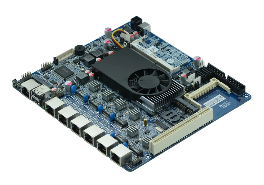 Материнская плата D525 6 гигабитных портов Ethernet ROS wayos брандмауэр D52SL 3G WIFI SSD 2 COM 2SATA CF
