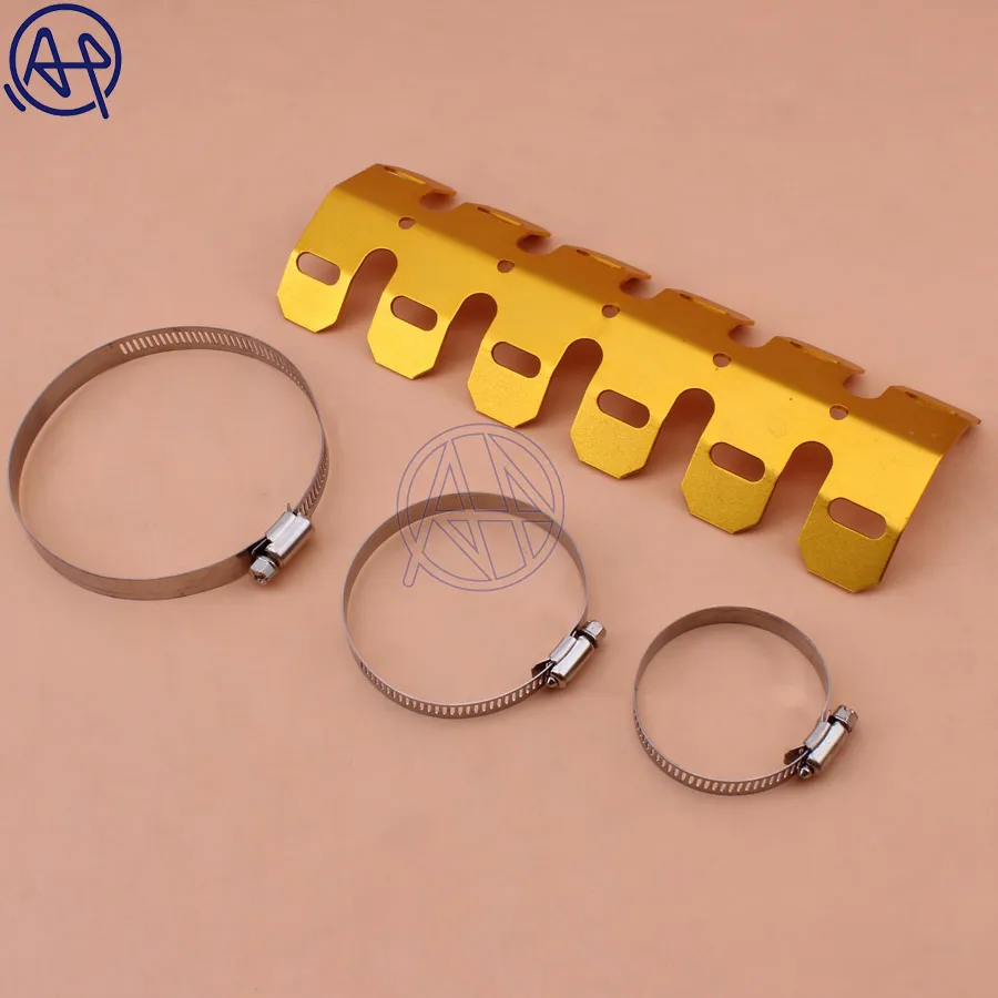 Универсальный глушитель выхлопной трубы мотоцикла защитная труба тепловая