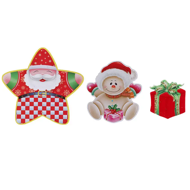 Рождественское украшение 2019 года фетровые флажки с надписью Санта-Клаус оленями