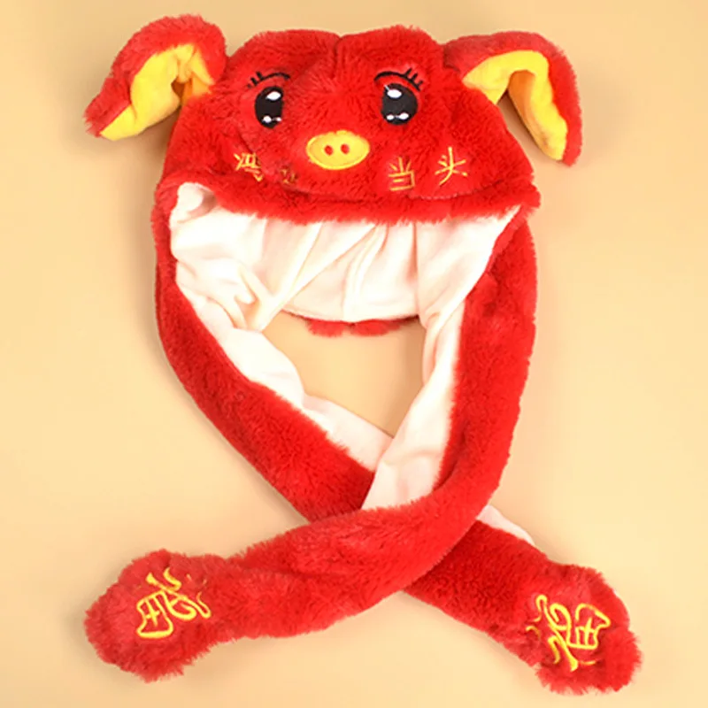 Новинка 2019 модная шляпа с заячьими ушками милая плюшевая подушка безопасности
