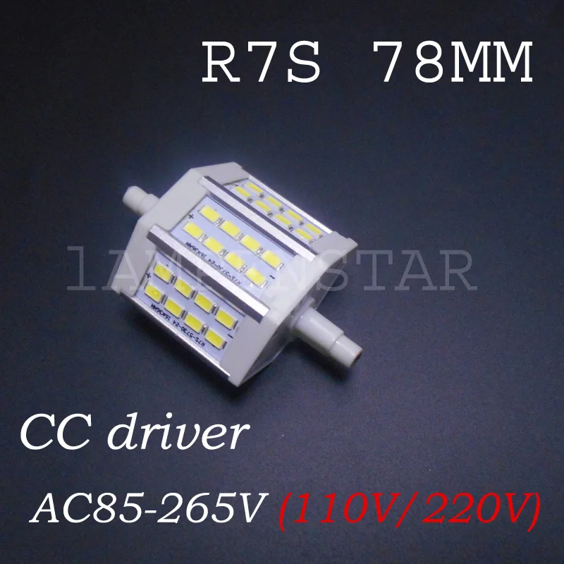50pcs/lot R7S Led Bulb SMD5730 Corn 78mm 5W real power Energy 110V 120V 220V 230V 240V | Лампы и освещение