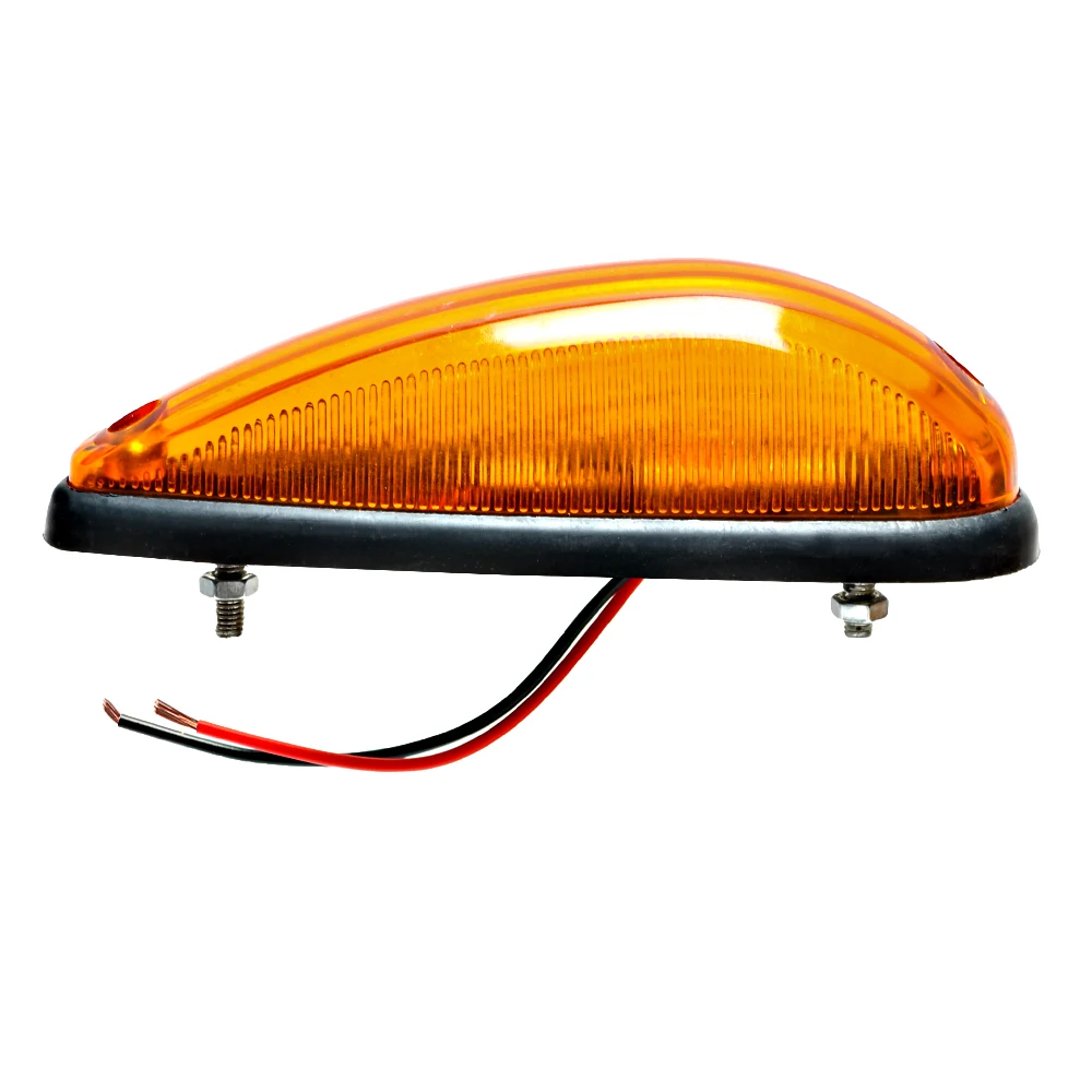 KEYECU 5 янтарный + 5Red Tear Drop 3LED боковой габаритный светильник для трейлеров