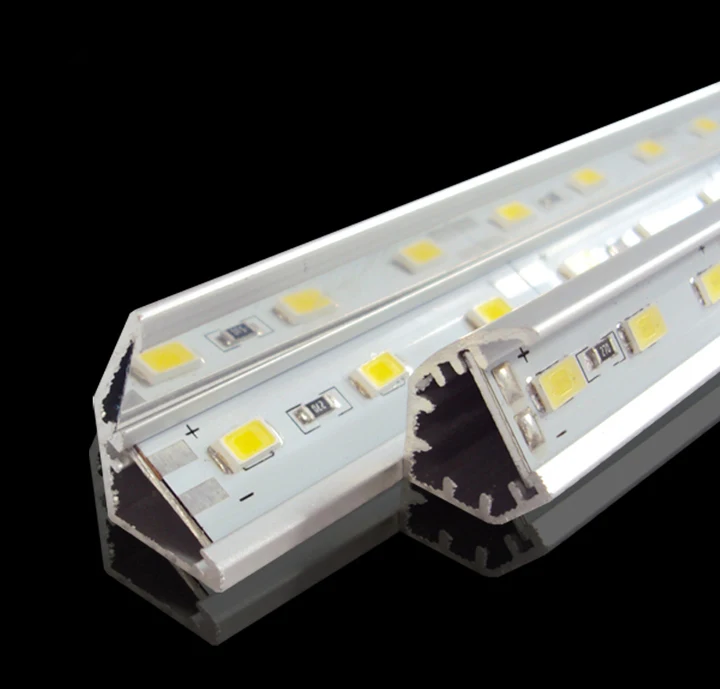 50 м/лот 72 светодиодный s/M SMD5730/ SMD5630 светильник 12 Вольт жесткий алюминиевый трубка