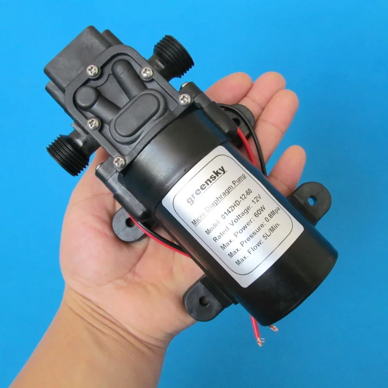 Фото Диафрагменный насос постоянного тока 116PSI 5 л/мин 12 В 60 Вт diaphragm pump pump dcdiaphragm pump 60w Диафрагменный насос постоянного тока 116PSI 5 л/мин 12 В 60 Вт diaphragm pump pump dcdiaphragm pump 60w