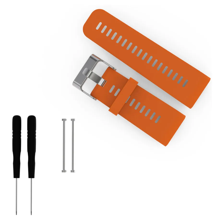 8 Colors Soft Silicone Watchband Wristband For Garmin Vivoactive HR Replacement Wrist Strap Watch Band With Tools Pins | Электроника