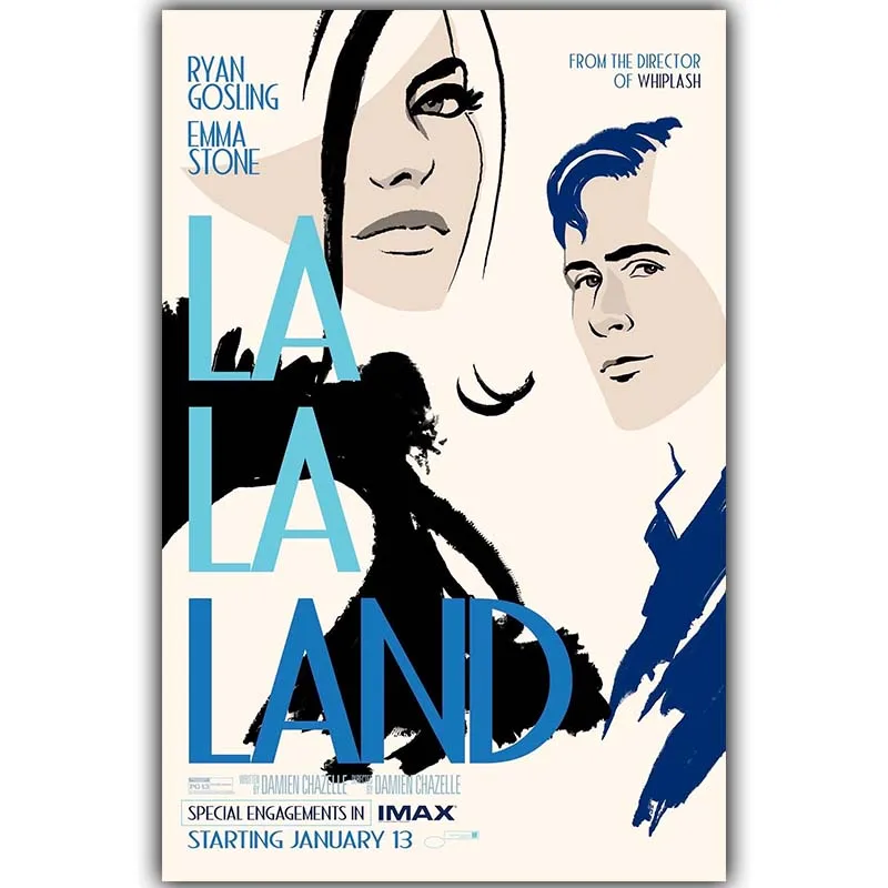 La Land плакат художественный шелковый постер с принтом 30x45 см 50x75 60x90 картинки для