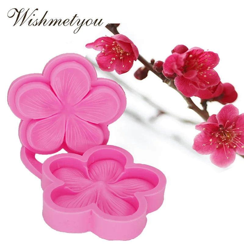 WISHMETYOU Новое Силиконовое поворотное Сахарное печенье торт тисненая форма цветок