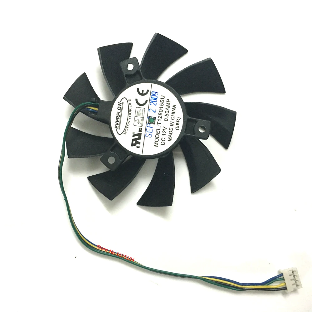 T128015SU 0.5A 4 провода 4Pin компьютерный радиатор Графика карты кулер для MSI R4770 HD4770