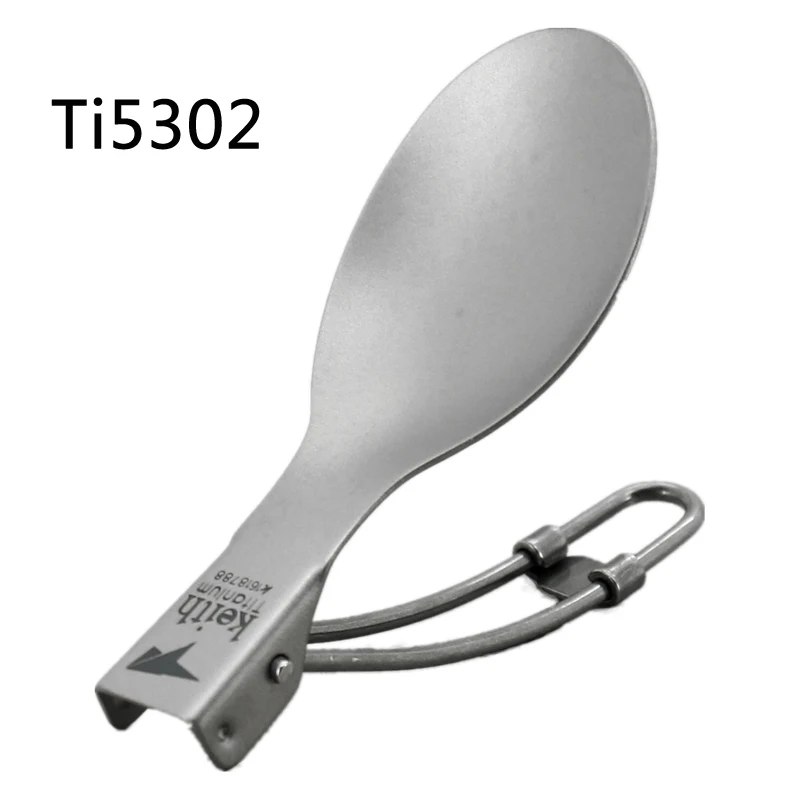 Кит Титановая Ложка походная ложка Складная титановая spork Ti5301/Ti5308 - Цвет: Ti5302
