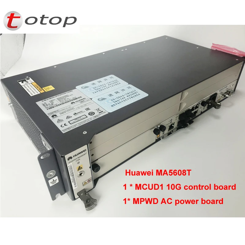 Оригинальный 19 &quotдюймовый GEPON OLT MA5608T 1 * MCUD1 10G плата управления MPWD AC power терминал
