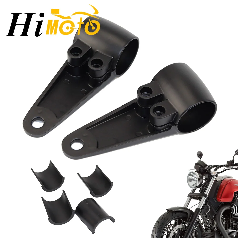 

Black Universal Motorcycle Headlight Mount Brackets Fork 35/39/41mm For Honda Yamaha Kawasaki Harley Bobber Chopper Cafe Racer