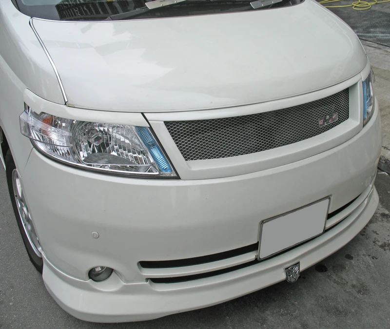 Для Nissan Serena C25 углеродное волокно/стекловолокно FRP JP Стиль передний гриль тела