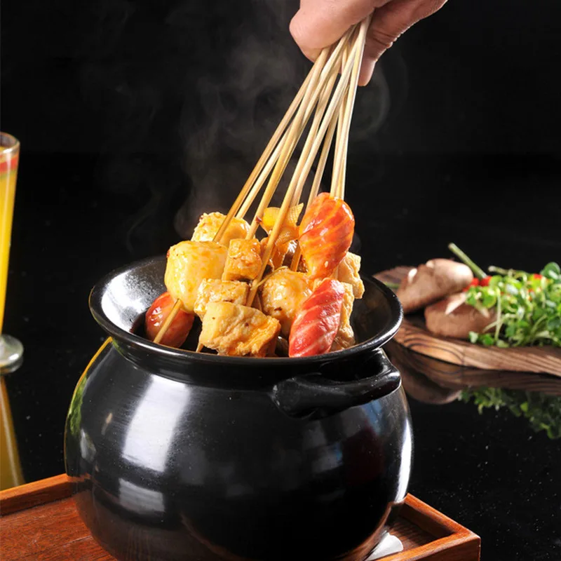 Новинка крепкая стеклянная палочка для барбекю фруктов кебаба натуральная