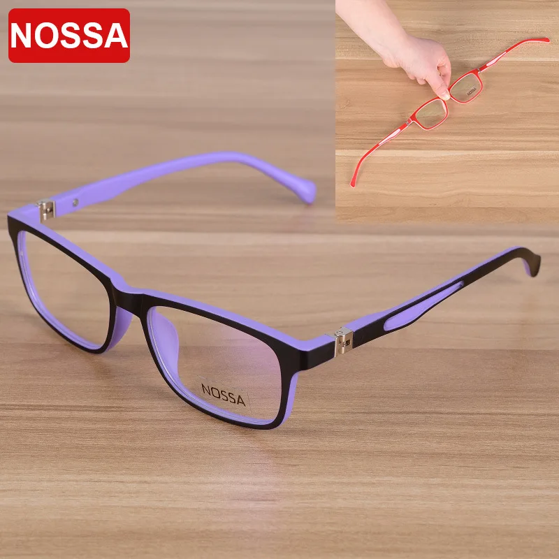 

NOSSA Elegant Square Children Optical Glasses Frame Kids Eyewear Eyeglasses Boys Girls Myopia Spectacle Frames Clear Lens