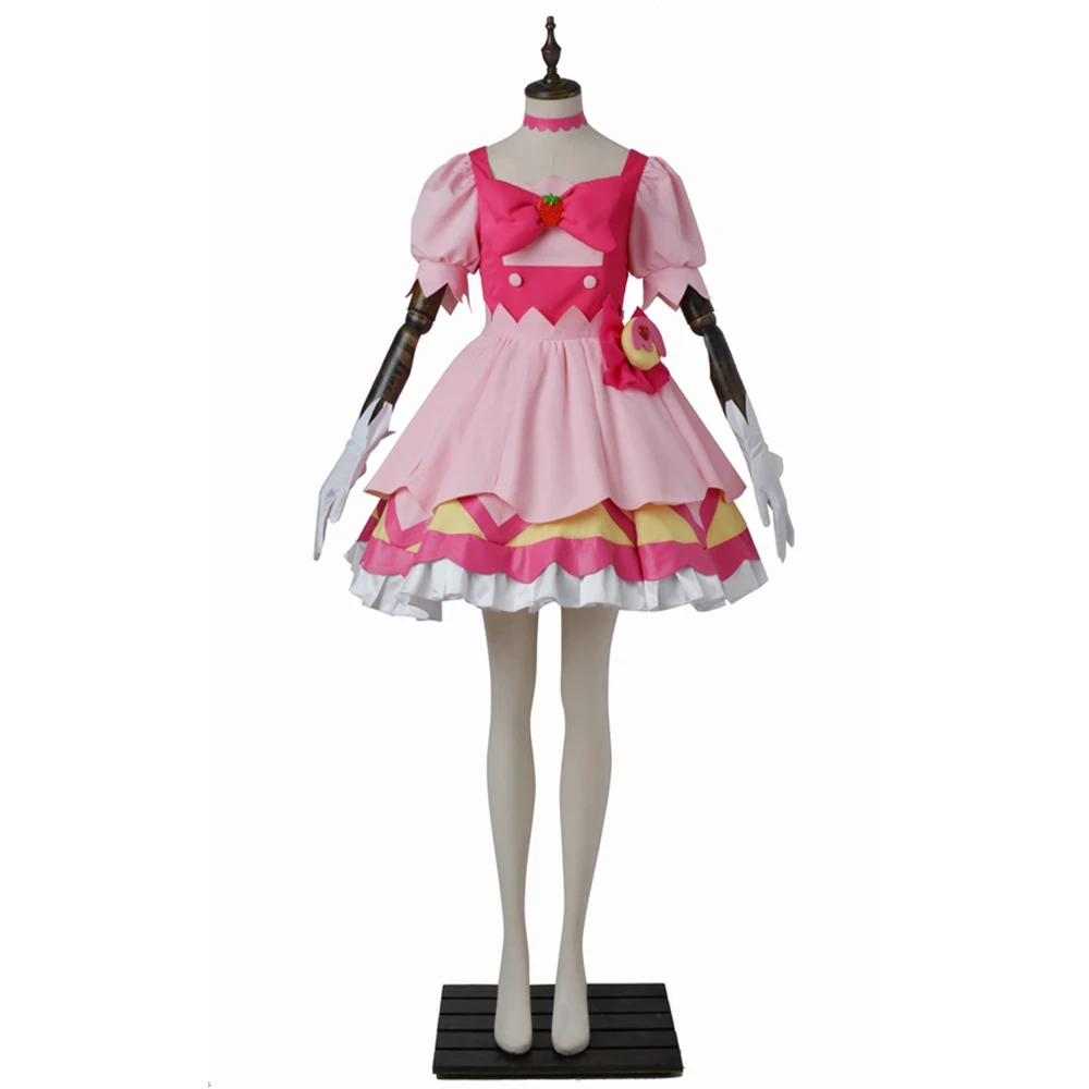 Костюм для косплея Usami Ichika KiraKira Precure A La Mode Cure Whip костюм Хэллоуина девочки розовое