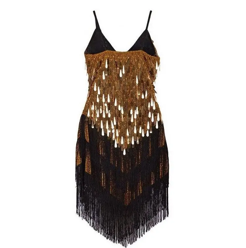 Женское платье с V-образным вырезом без рукавов | Женская одежда