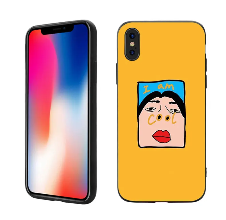 Чехлы для телефонов I am cool чехлы iphone X XR XS MAX 6 S 7 8 Plus ТПУ 5SE | Мобильные телефоны и