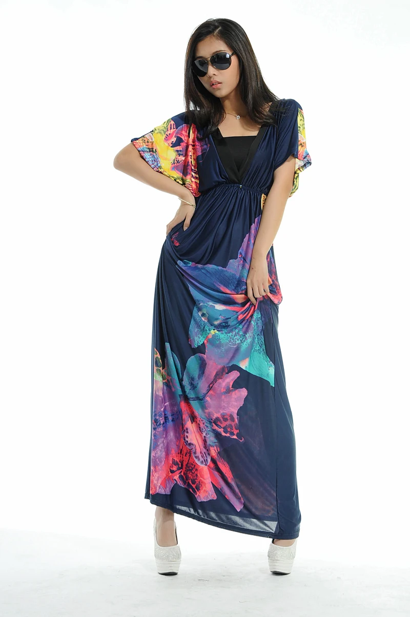 Женское пляжное платье в стиле бохо длинное размеры до 6XL|beach dress|vestidos plusdress plus |