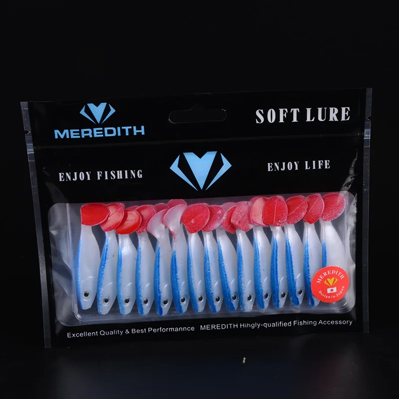 Популярный магазин розничной продажи MEREDITH JX53-05 15шт 55мм 2г мягкие приманки для