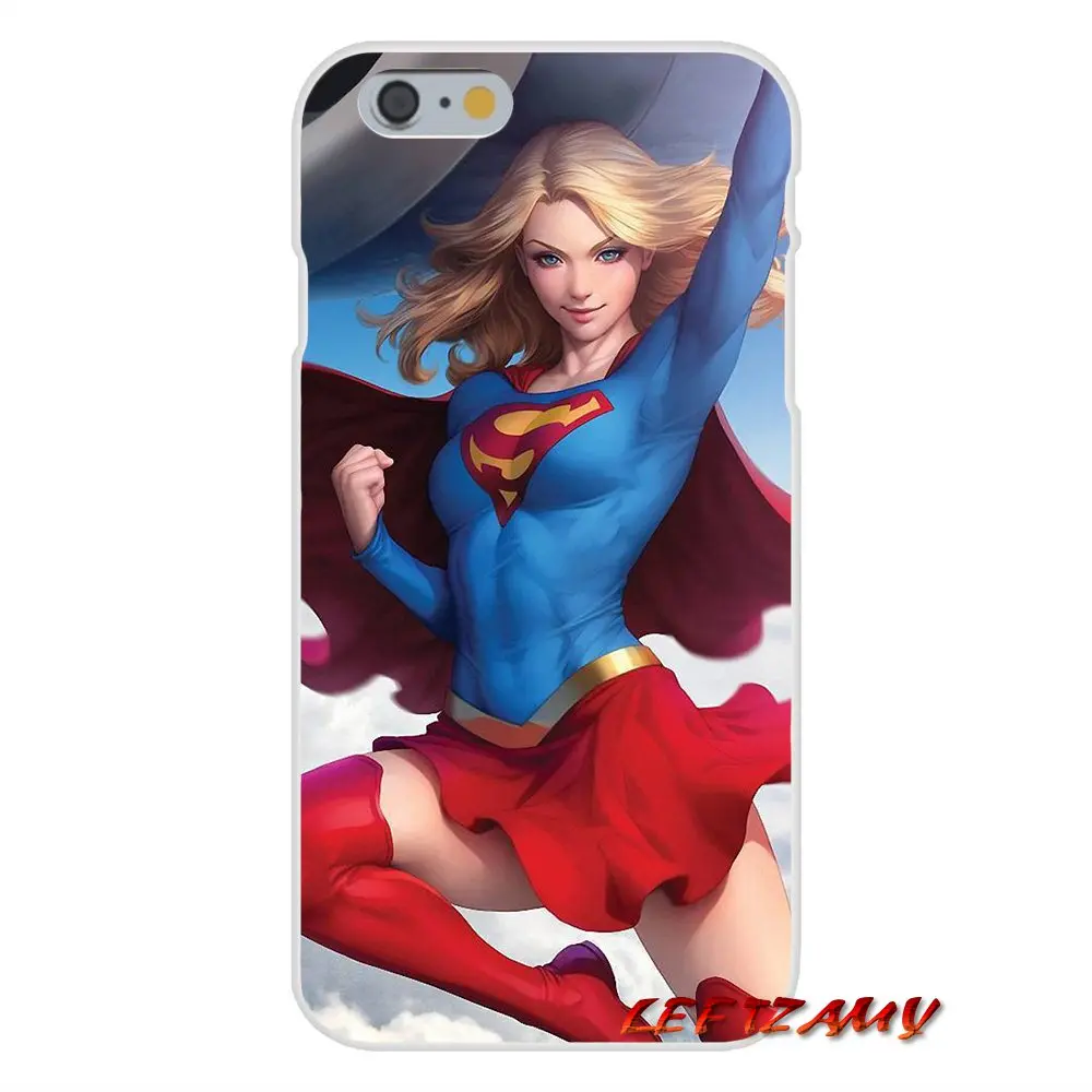 Supergirl Comics Hero для iPhone X 4 4S 5 5S 5C SE 6 6S 7 8 Plus Аксессуары чехлы телефонов | Мобильные