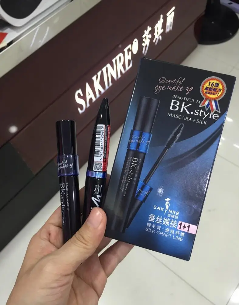 Новинка 2018 оригинальная тушь для ресниц Meakeup 1 + шелковое волокно 9 мл 5 г плотная