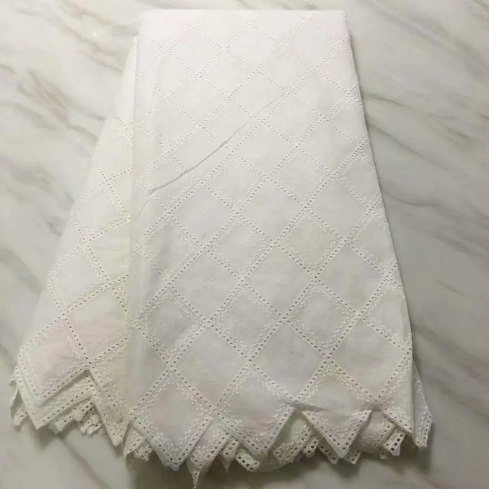 2018 Новый дизайн африканская кружевная ткань Гипюр кружево белое французское