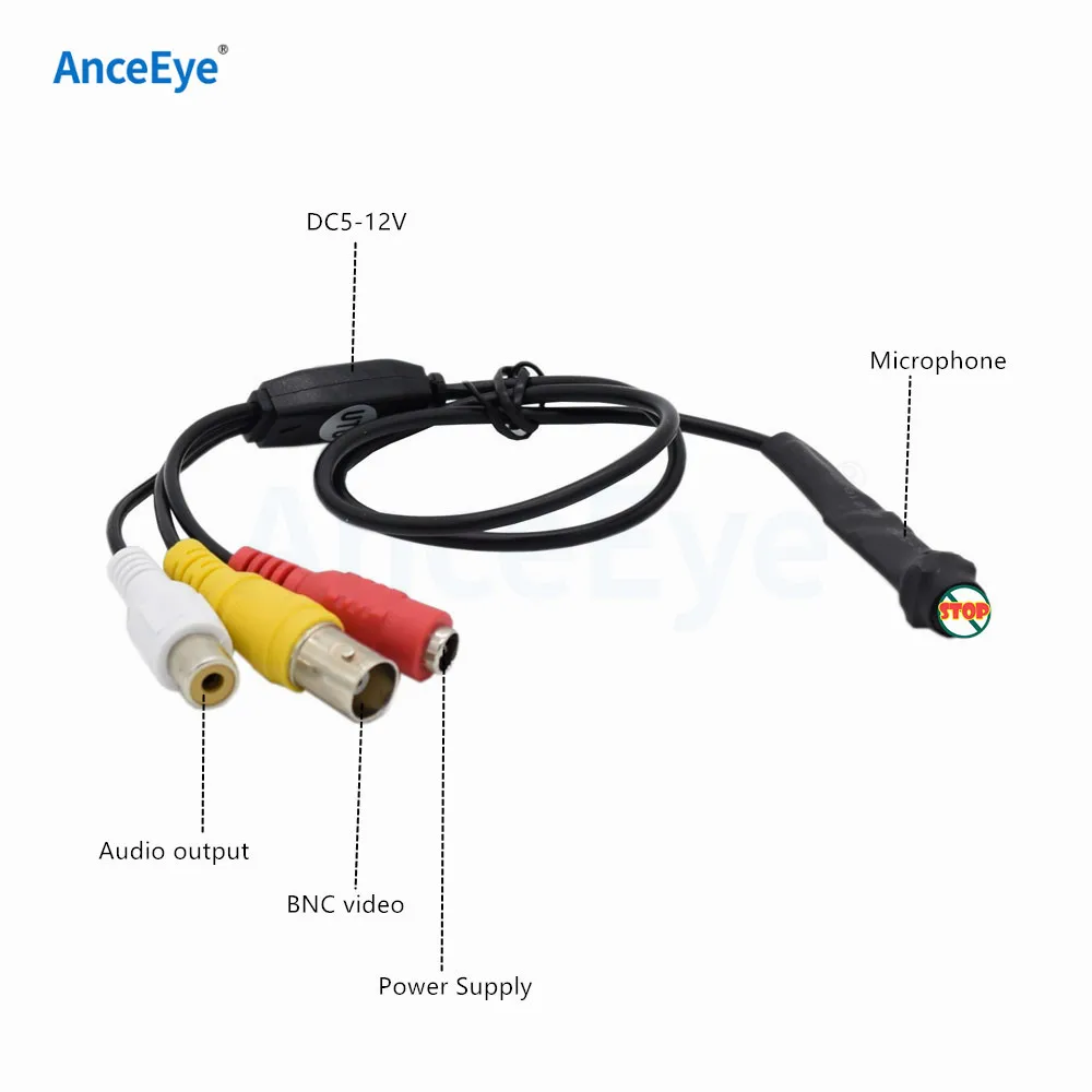 AnceEye 1080P IMX323 мини AHD камера цветная с аудио ИК расстояние: 2 3 м 0 Мега Sony 323 функция UTC