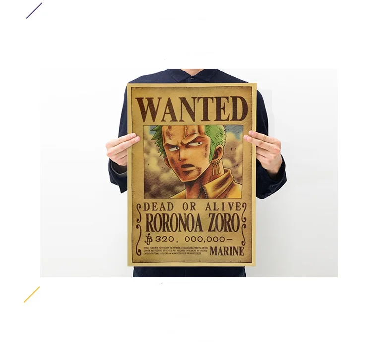 10 шт. цельный постер с принтом настенный стикер винтажным фильмом Playbill Luffy набор